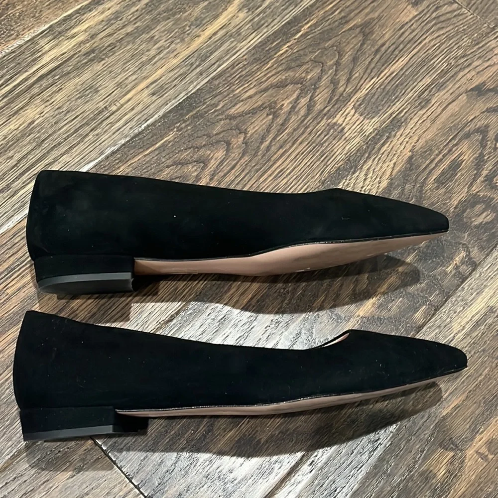 J. Crew Black Pointed Toe Flats
